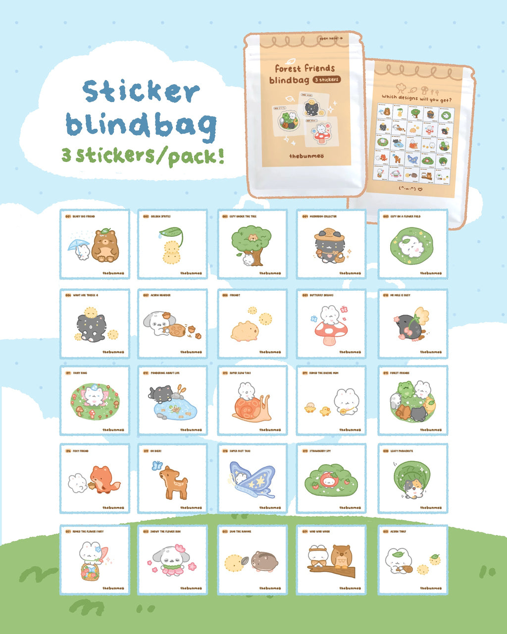 Forest Friends Sticker Blind Bag