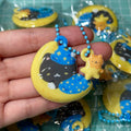 Dozing on the Moon Keyring /ᐠ - ˕ -マᶻ 𝗓  ⋆｡ ﾟ☾ ﾟ｡ ⋆
