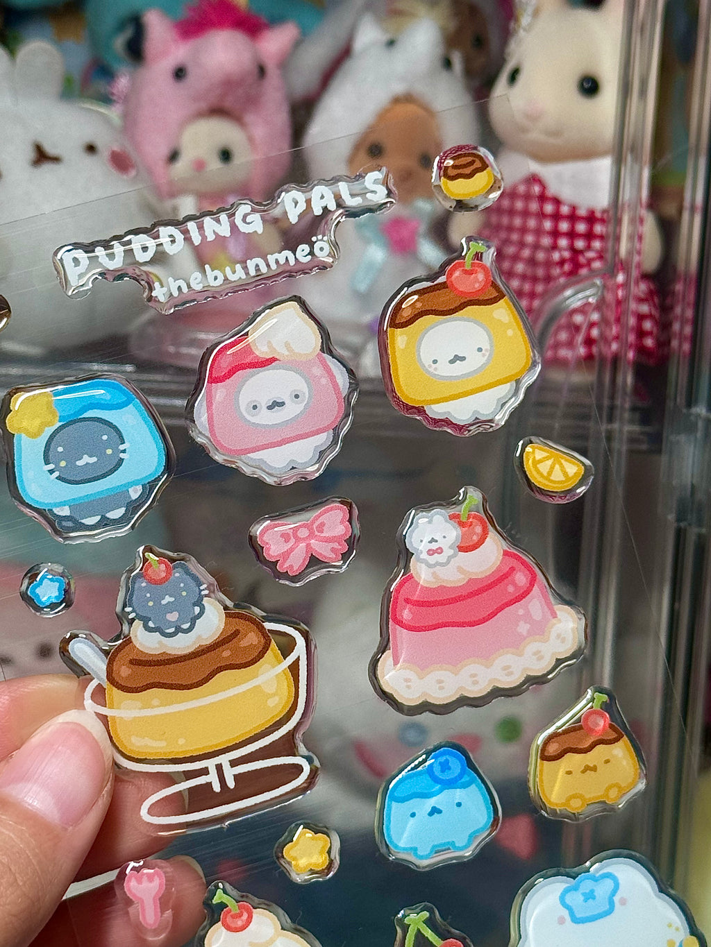 Pudding Pals 3D Sticker Sheet