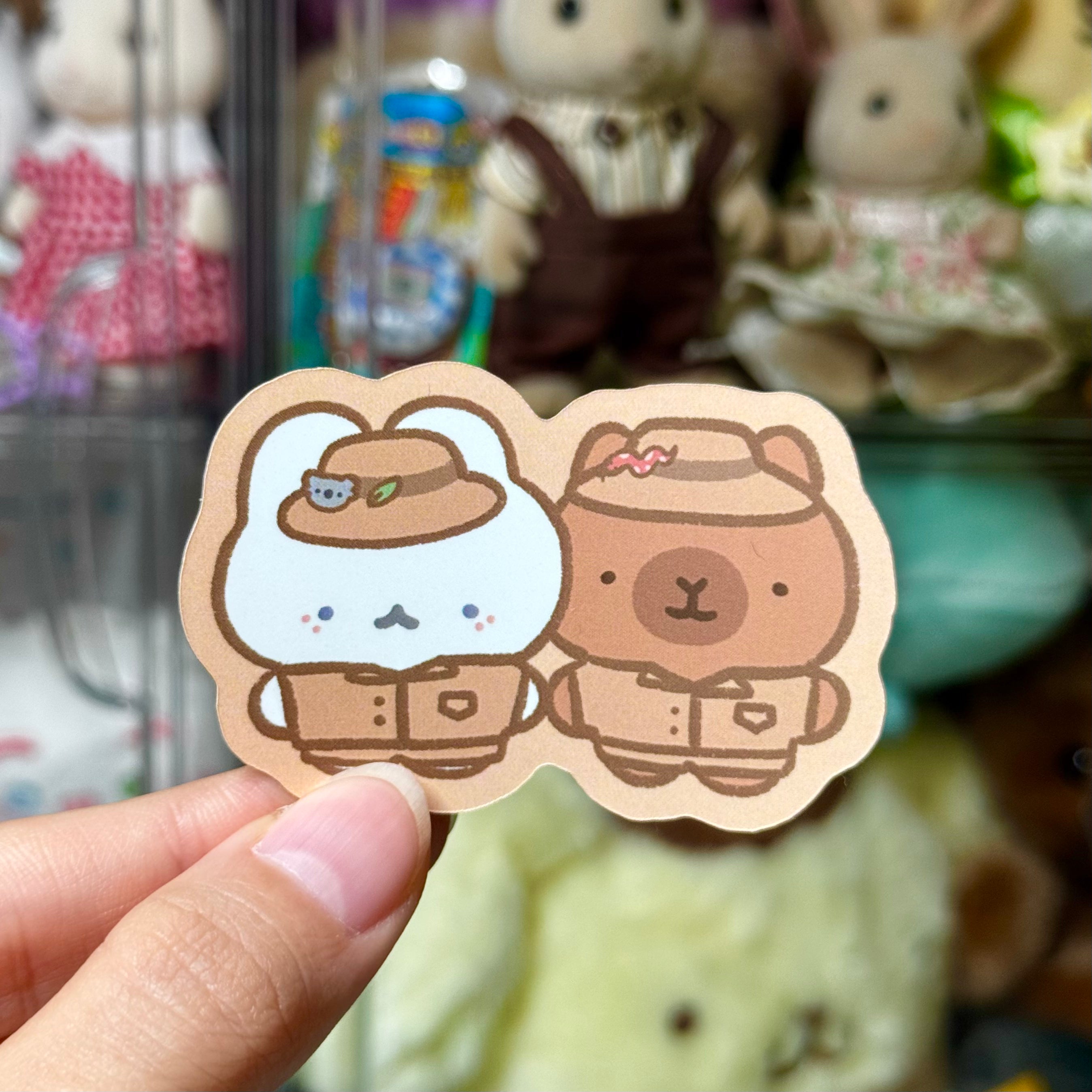 Romeo and Capy Sticker