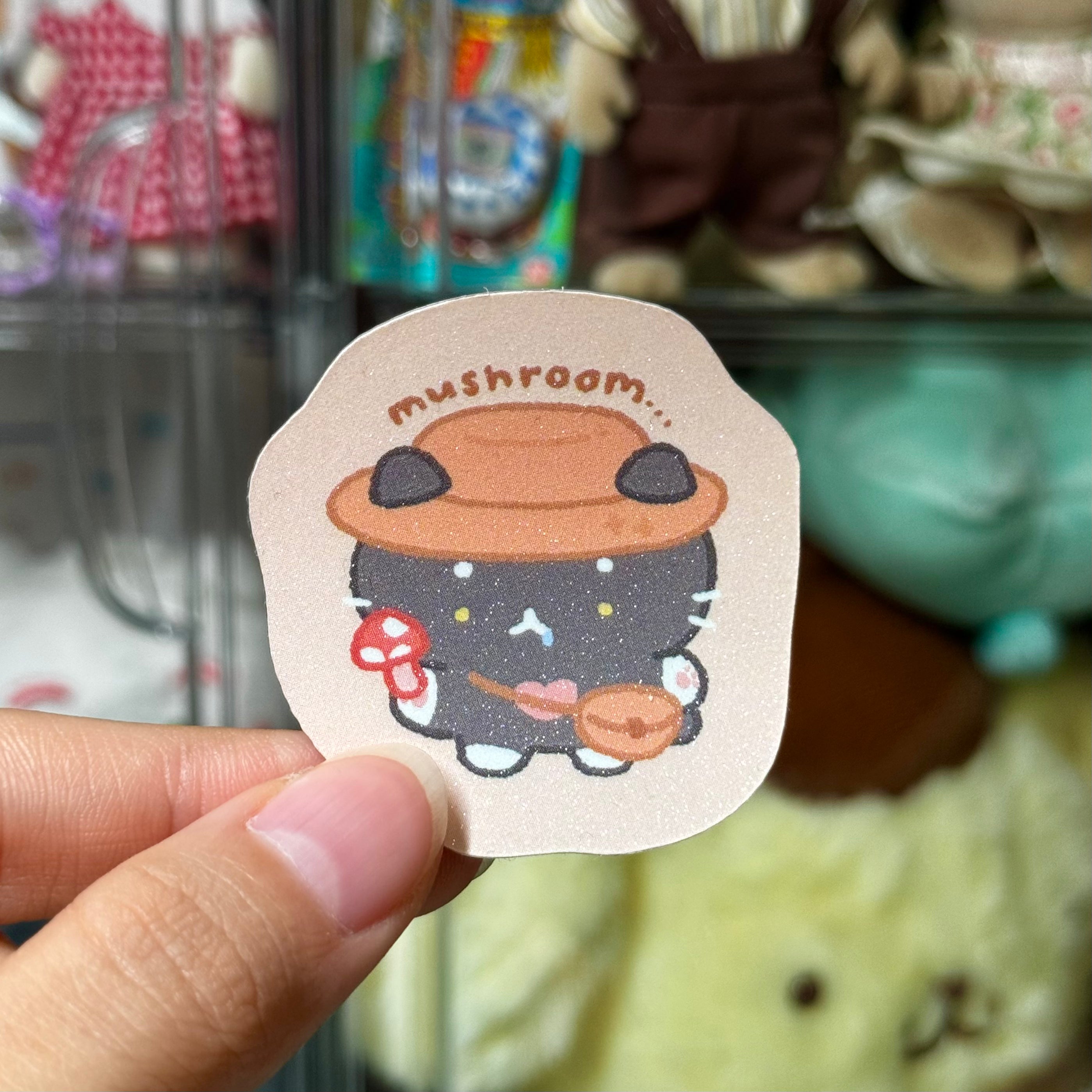 Mushroom Meow Sticker