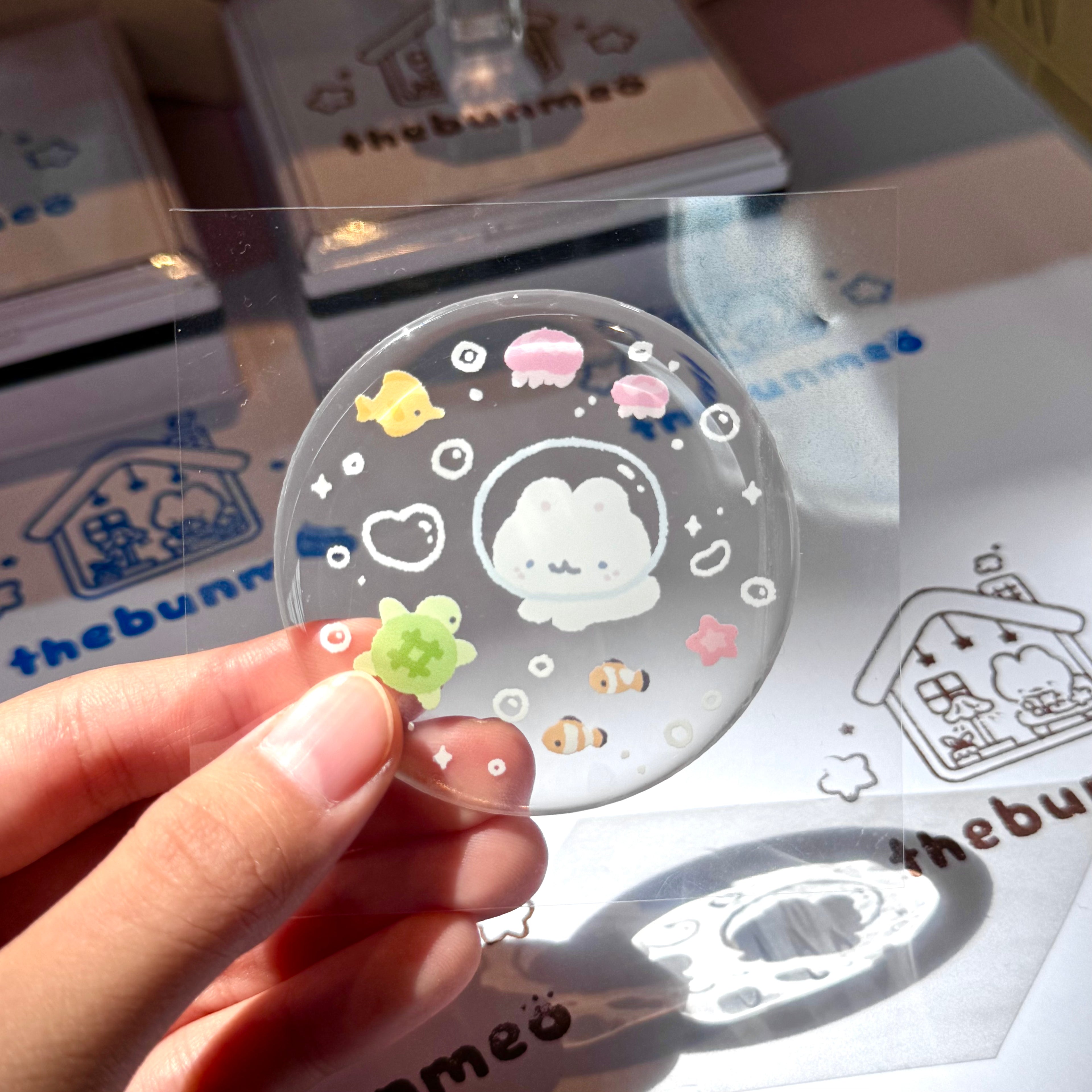 3D Swimmin' w Fishies Sticker 𓆝 ⋆. [PREORDER]