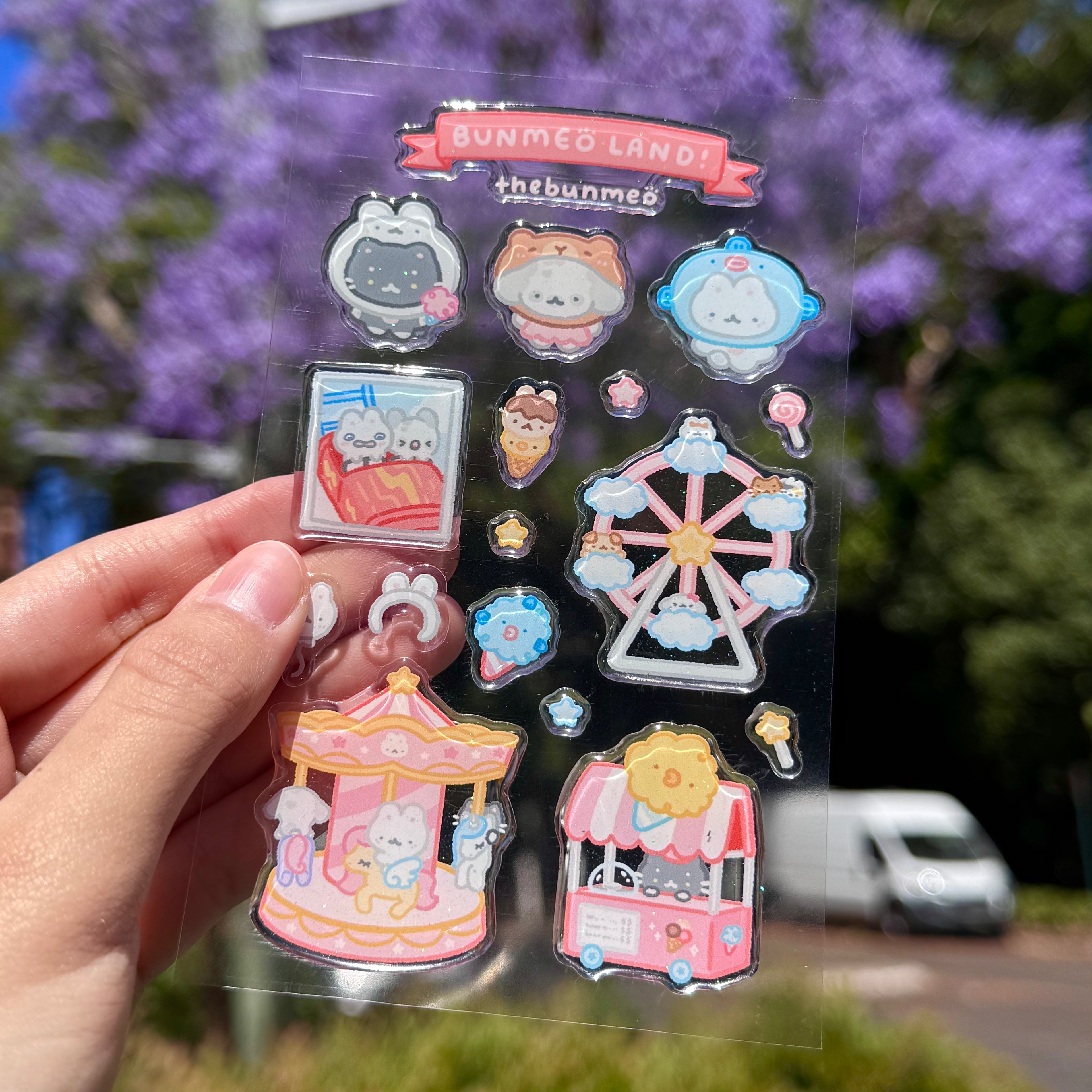BunmeoLand 3D Sticker Sheet
