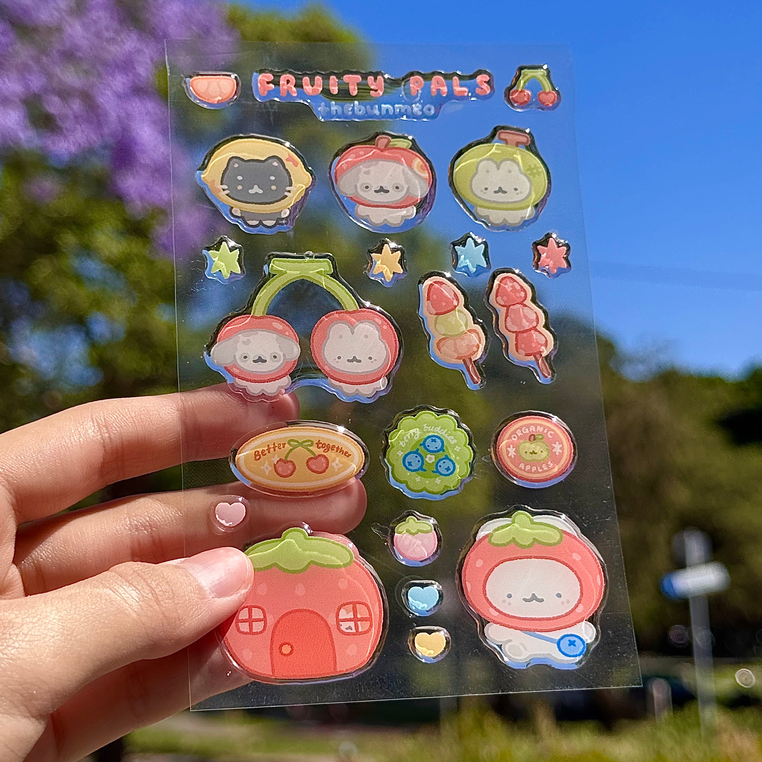 Fruity Pals 3D Sticker Sheet