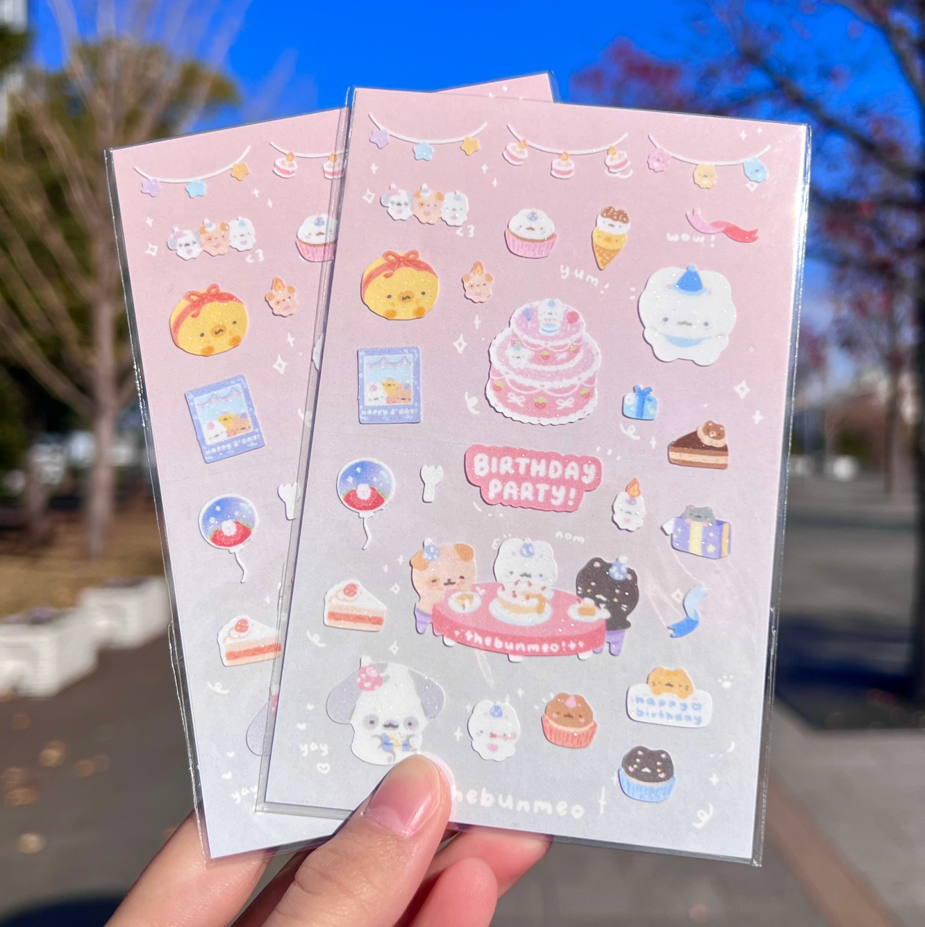 Birthday Sticker Sheet  (づ๑·ᴗ·๑)づ🎂