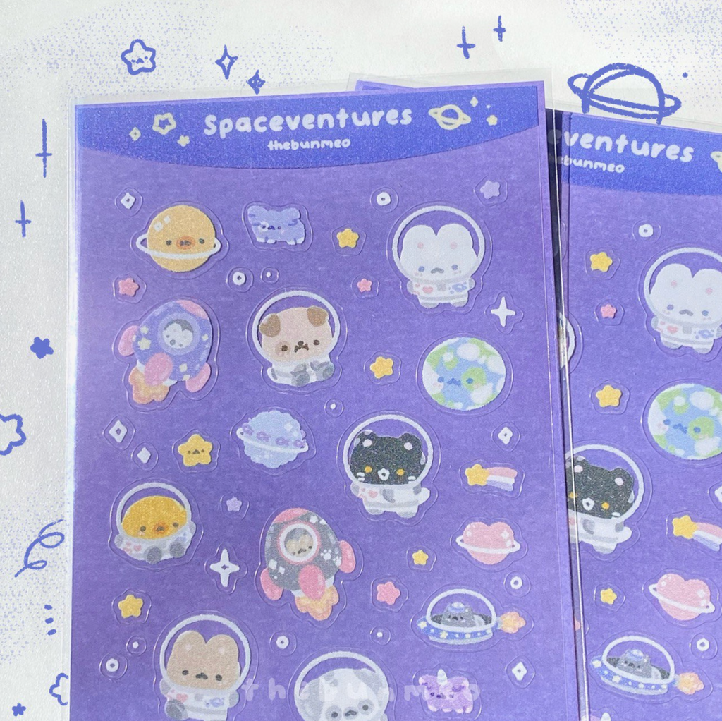 Spaceventures Sticker Sheet⋆⭒˚.⋆🔭