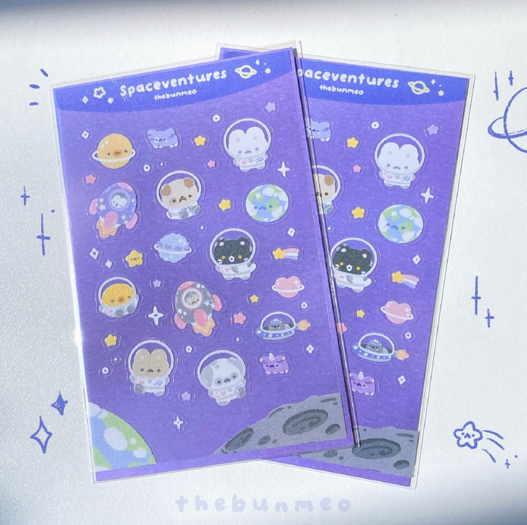 Spaceventures Sticker Sheet⋆⭒˚.⋆🔭